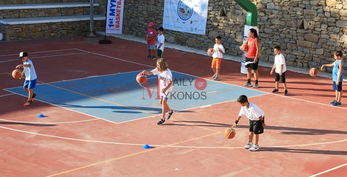 Πλάνα από την πρώτη μέρα στο «1ο Mykonos Basketball Camp»