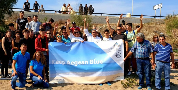 (φωτο) Ξεκίνησε η μεγάλη περιβαλλοντική καμπάνια “Keep Aegean Blue”, της Περιφέρειας Νοτίου Αιγαίου