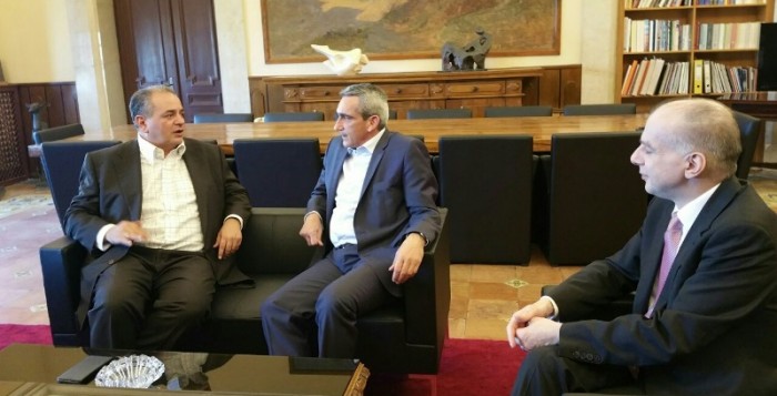 Συνάντηση του Περιφερειάρχη με τον ΓΓ του ΕΟΤ και τον Πρόεδρο της ΕΞΡ κ.κ. Λειβαδά και Καμπουράκη
