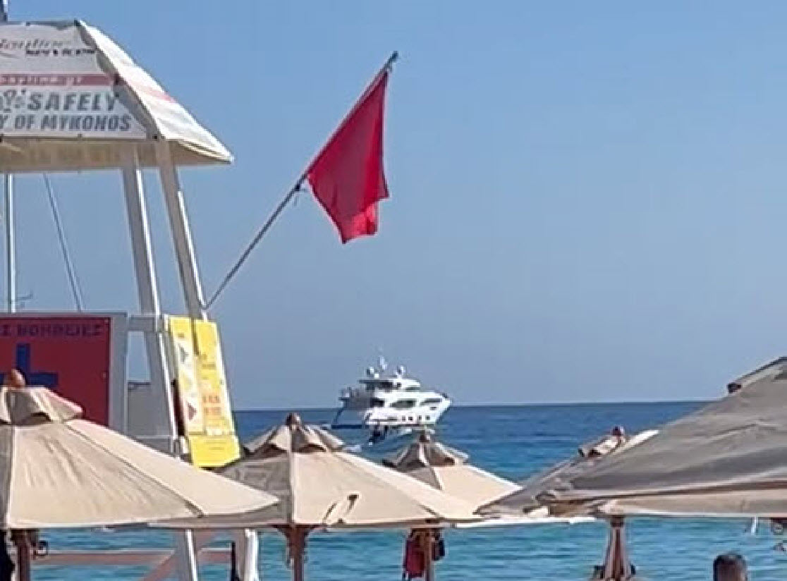 Κόκκινη σημαία στον Πλατύ Γιαλό - Δεύτερη φορά μέσα σε δύο χρόνια!..